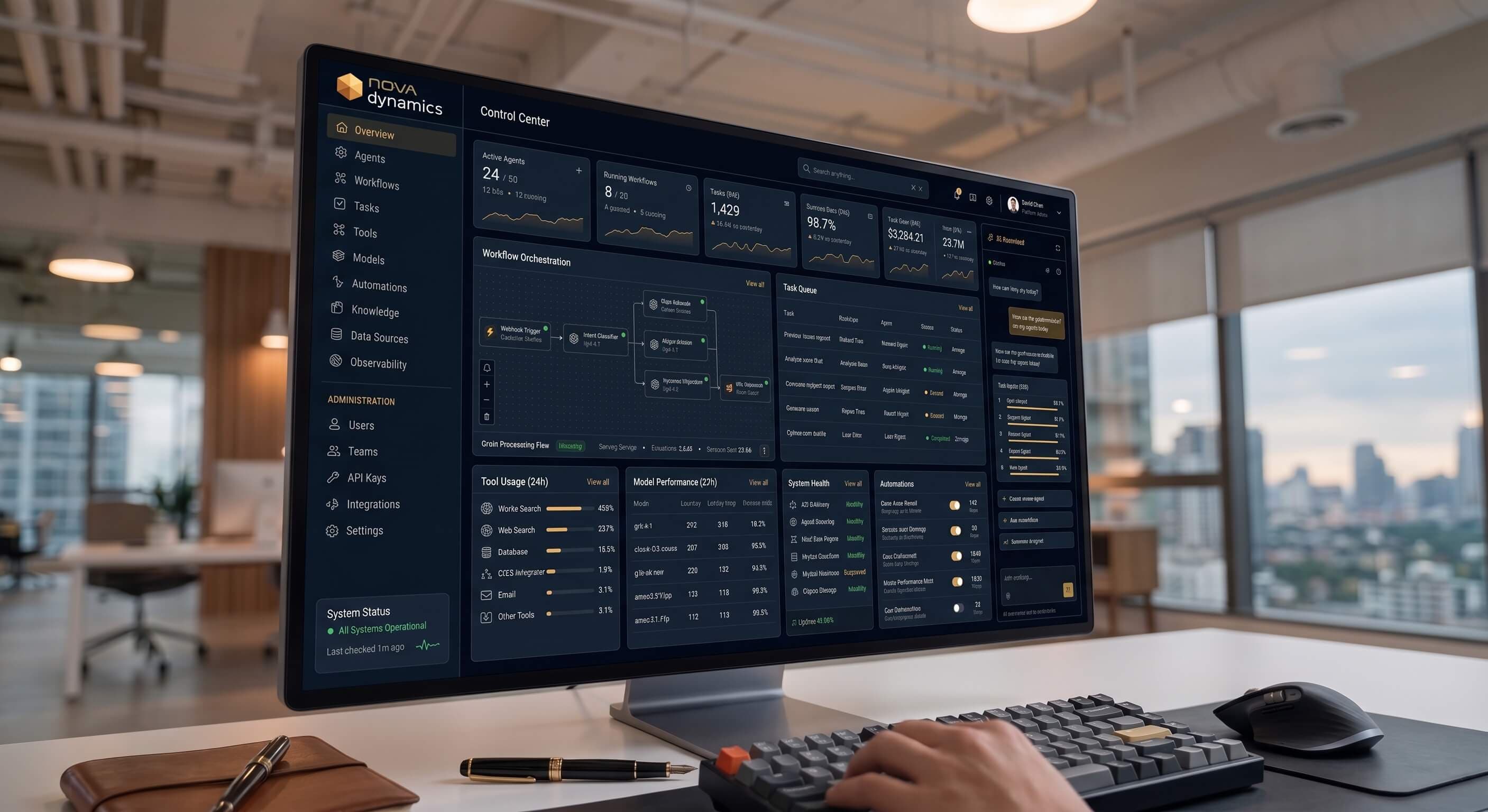Governance Plane dashboard - policy controls, audit logs and enterprise observability