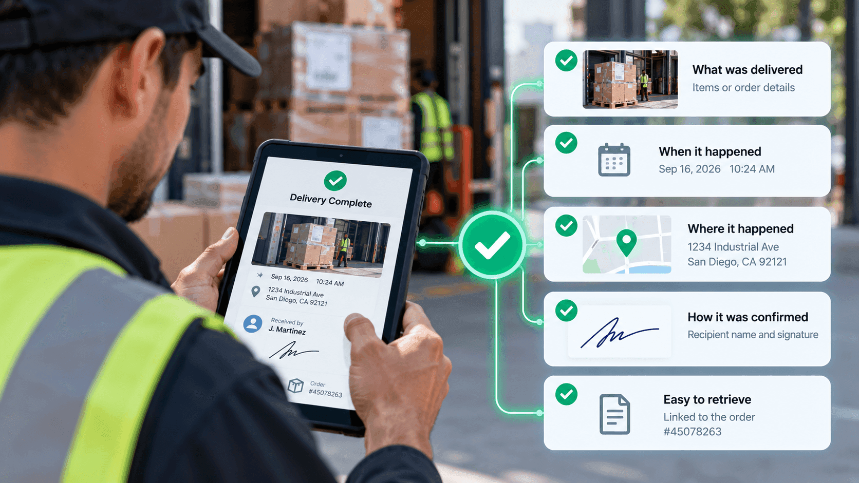 ¿Qué hace válido un comprobante de entrega?